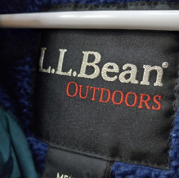 L.L. Bean Insulated Green XL Long Sleeves Hooded Pouch Front Pocket Jacket Coat - Picture 15 of 16